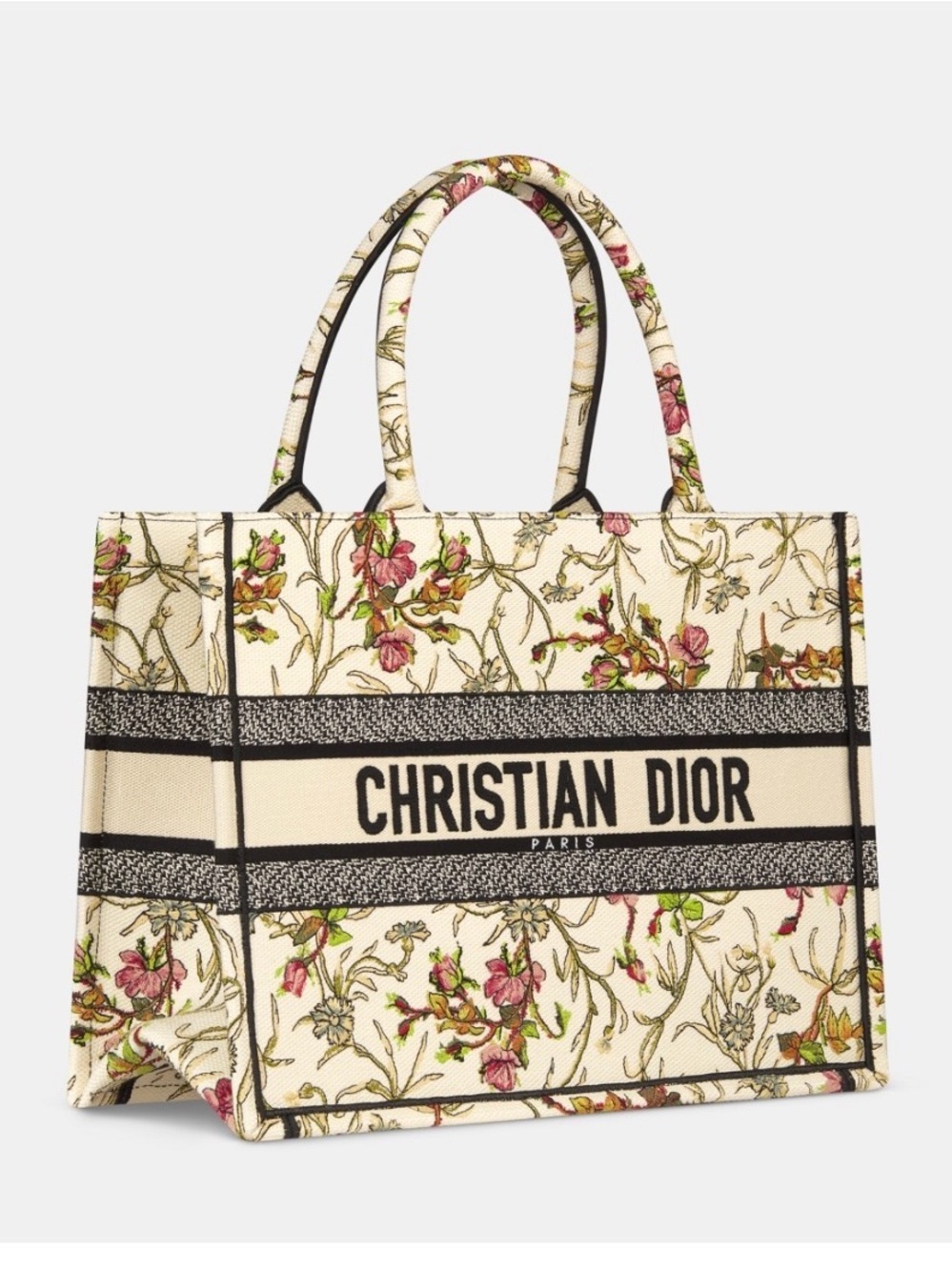 MEDIUM DIOR BOOK TOTE
Ecru Multicolor Lumière de Rose Embroidery